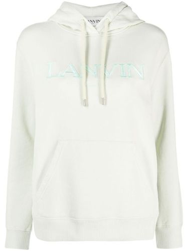 Lanvin hoodie à logo brodé - Vert - Lanvin - Modalova