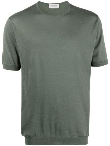 T-shirt en coton à col rond - John Smedley - Modalova