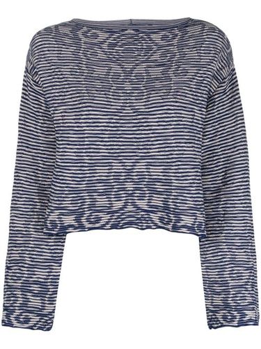 Pull en maille à motif intarsia - Emporio Armani - Modalova
