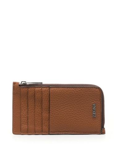 Portefeuille zippé en cuir - Zegna - Modalova
