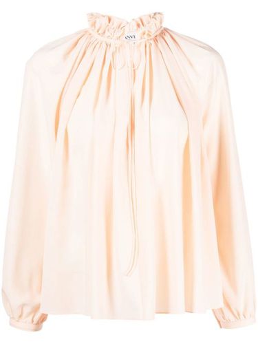 Blouse en soie à col plissé - Lanvin - Modalova