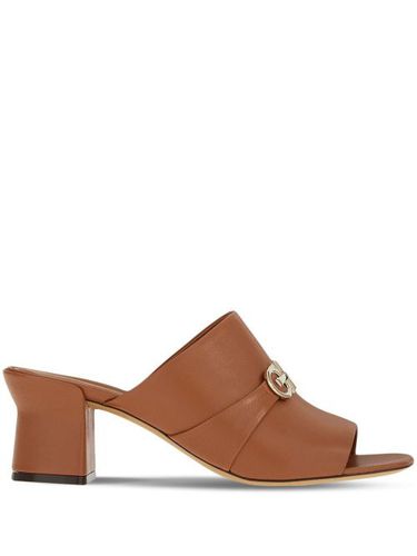 Mules Double Gancini en cuir - Ferragamo - Modalova