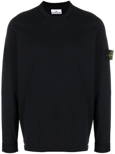 Pull en coton à logo Compass - Stone Island - Modalova