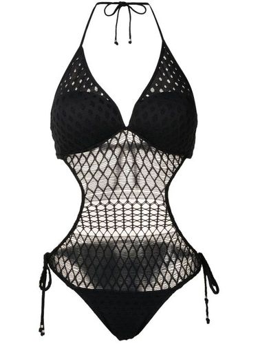 Maillot de bain en résille à découpes - Amir Slama - Modalova