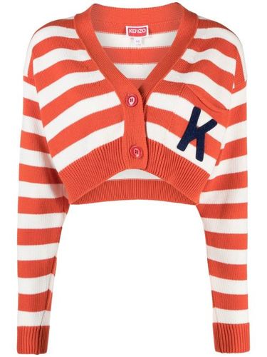 Cardigan crop à rayures - Kenzo - Modalova