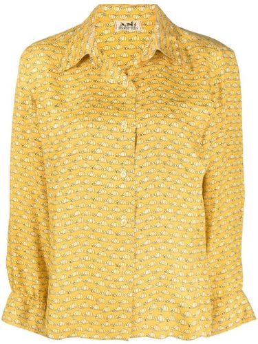 Chemise en soie à imprimé graphique - Hermès Pre-Owned - Modalova