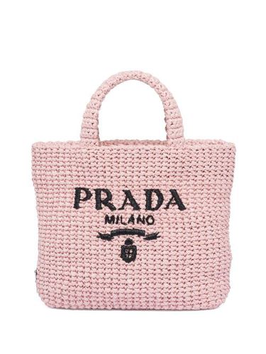 Petit sac cabas en raphia - Prada - Modalova