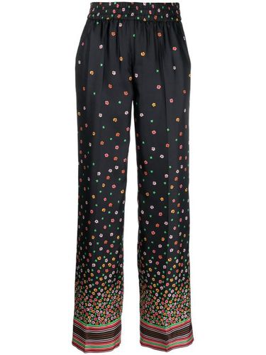 Pantalon en soie à fleurs - RED Valentino - Modalova