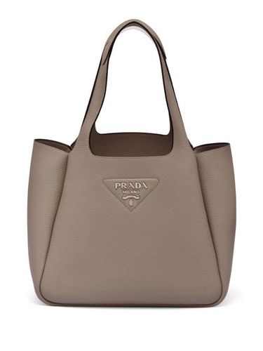 Prada sac cabas en cuir - Marron - Prada - Modalova