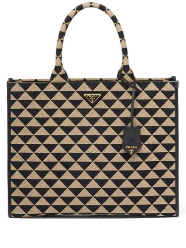 Sac cabas Symbole à motif triangle - Prada - Modalova