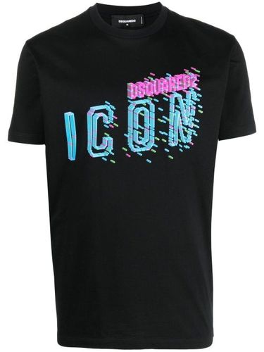 T-shirt en coton à imprimé Icon - DSQUARED2 - Modalova