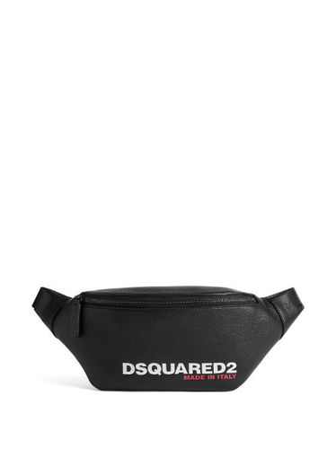 Sac banane en cuir à logo imprimé - DSQUARED2 - Modalova