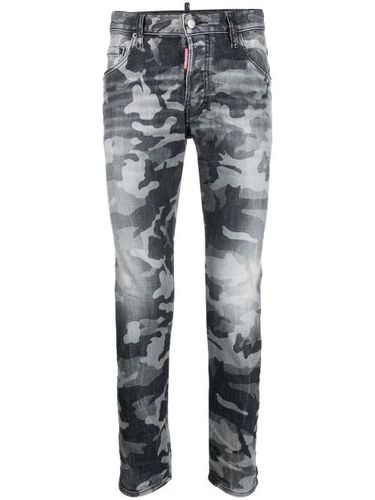 Jean skinny à motif camouflage - DSQUARED2 - Modalova