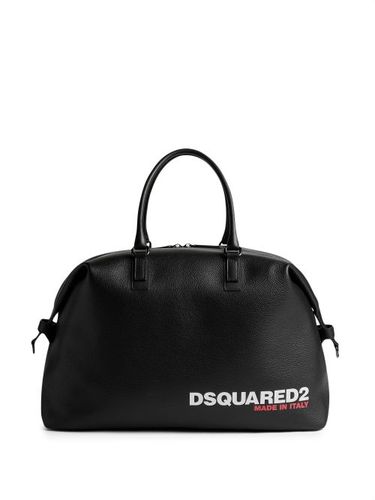 Sac cabas grainé à logo imprimé - DSQUARED2 - Modalova