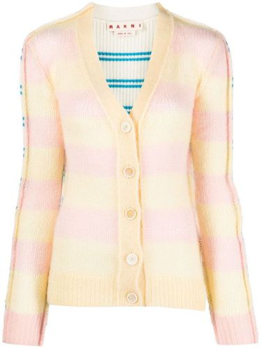 Marni cardigan à rayures - Jaune - Marni - Modalova