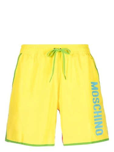 Short de bain colour block à logo imprimé - Moschino - Modalova