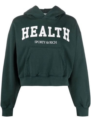 Hoodie crop Health en coton - Sporty & Rich - Modalova