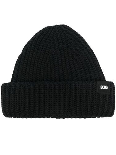Bonnet nervuré à patch logo - GCDS - Modalova