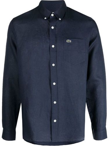 Chemise boutonnée à logo brodé - Lacoste - Modalova