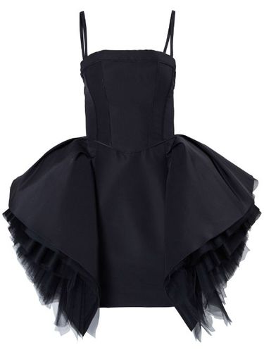 Robe en soie à volants en tulle - Carolina Herrera - Modalova