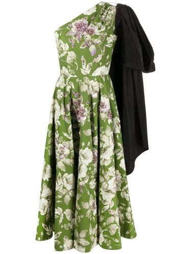 Robe asymétrique à fleurs - ERDEM - Modalova