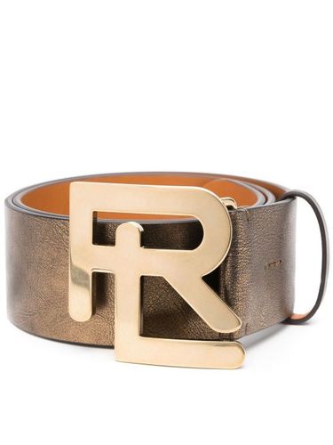 Ceinture en cuir à boucle logo - Ralph Lauren Collection - Modalova