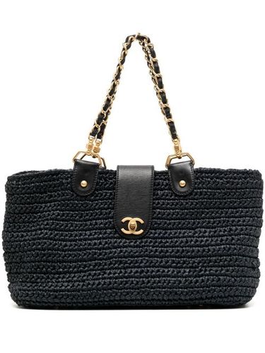 Sac cabas tressé à loquet CC (2005-2006) - CHANEL Pre-Owned - Modalova