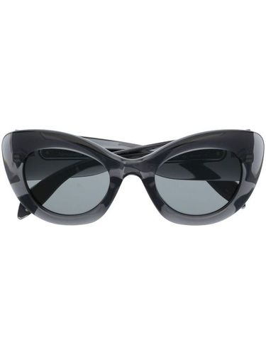 Lunettes de soleil à monture papillon transparente - Alexander McQueen Eyewear - Modalova