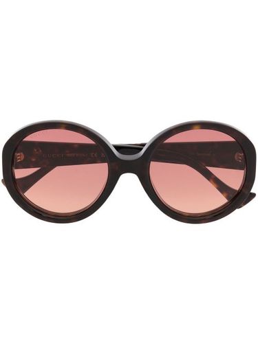 Lunettes de soleil à monture ronde oversize - Gucci Eyewear - Modalova