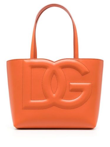 Petit sac cabas en cuir à logo DG - Dolce & Gabbana - Modalova