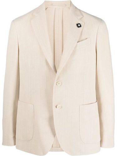 Blazer tissé à simple boutonnage - Lardini - Modalova