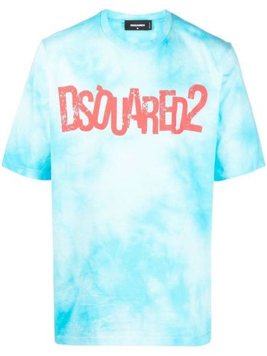 T-shirt tie-dye à logo imprimé - DSQUARED2 - Modalova