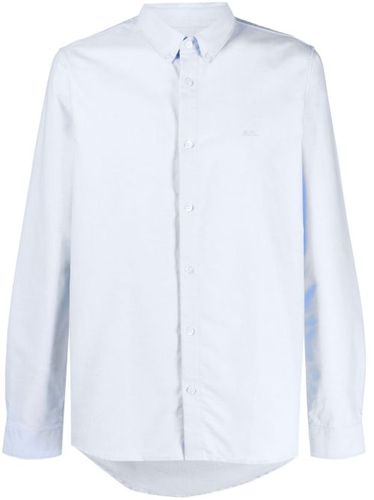 Chemise boutonnée à logo brodé - A.P.C. - Modalova
