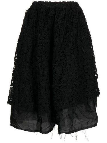 Jupe mi-longue à empiècements en dentelle - Comme Des Garçons Comme Des Garçons - Modalova