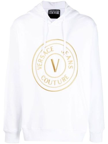 Hoodie en coton à logo imprimé - Versace Jeans Couture - Modalova