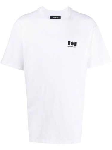 T-shirt en coton à logo imprimé - Nahmias - Modalova