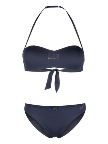 Bikini à logo orné de cristaux - Ea7 Emporio Armani - Modalova