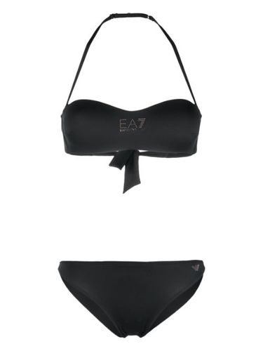 Bikini à logo orné de cristaux - Ea7 Emporio Armani - Modalova