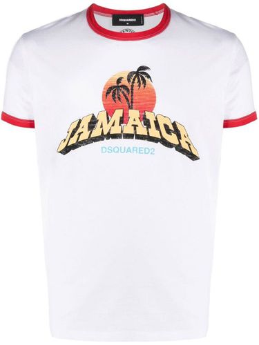 T-shirt Jamaica à logo imprimé - DSQUARED2 - Modalova