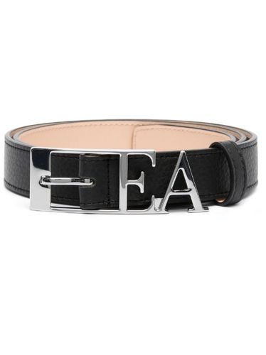 Ceinture en cuir à logo - Emporio Armani - Modalova