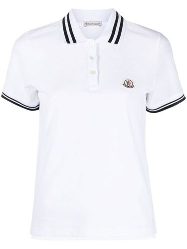 Polo à bords rayés - Moncler - Modalova