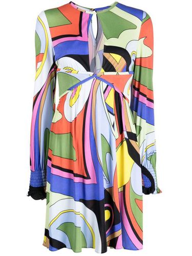 Robe courte à imprimé graphique - Moschino - Modalova