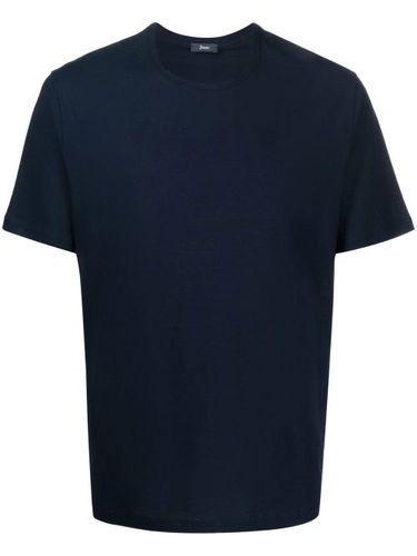 T-shirt en coton à col rond - Herno - Modalova