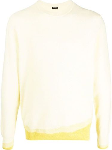 Sweat en maille nervurée à col rond - Zegna - Modalova
