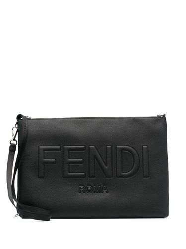 Pochette à logo embossé - FENDI - Modalova