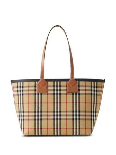 Petit sac cabas London à carreaux - Burberry - Modalova