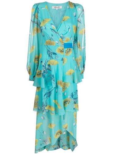 Robe Silvia à design drapé - DVF Diane von Furstenberg - Modalova