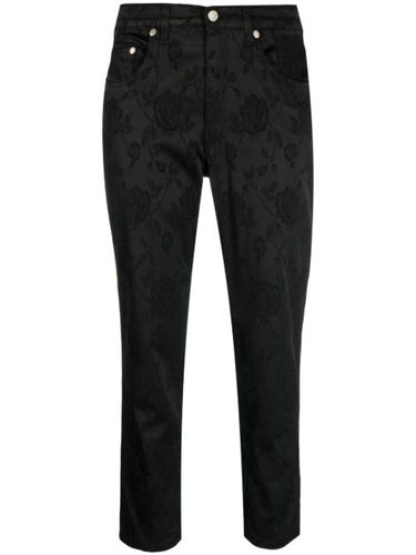 Pantalon court à fleurs en jacquard - Versace Pre-Owned - Modalova