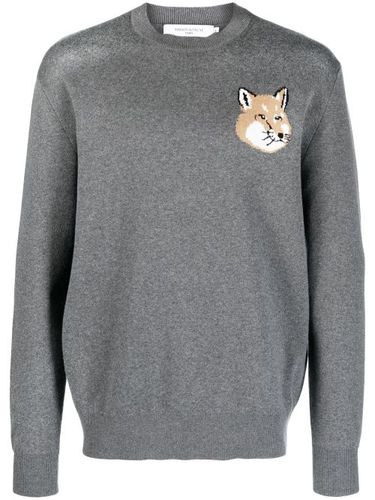 Pull en coton à motif Fox - Maison Kitsuné - Modalova