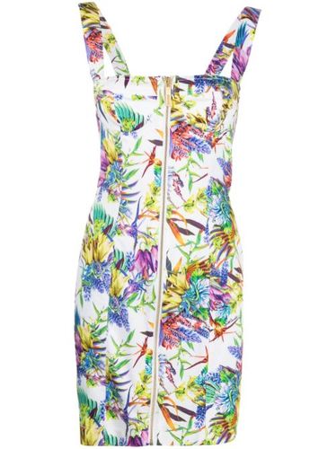 Robe courte zippée à fleurs - Just Cavalli - Modalova